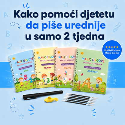 Magične vježbanke, set od 4 magične vježbanke za djecu