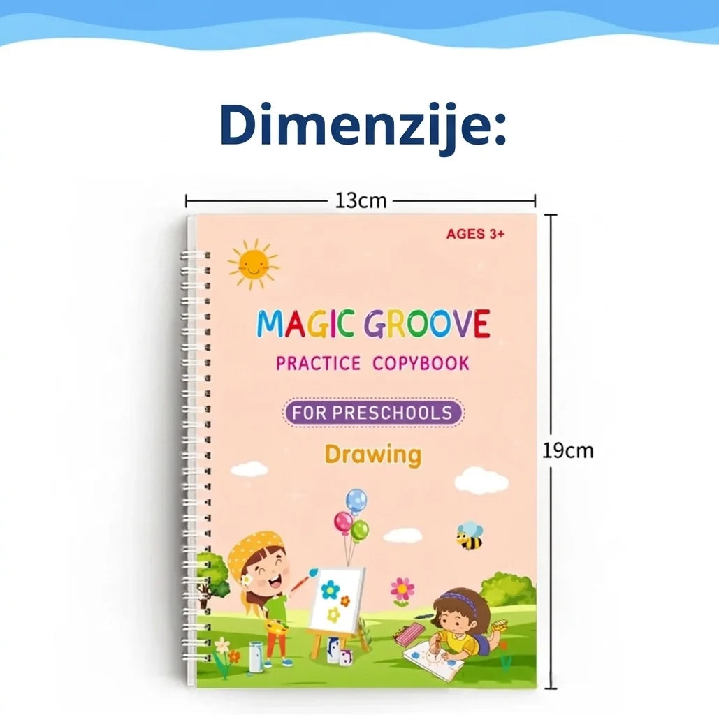 Magične vježbanke, set od 4 magične vježbanke za djecu