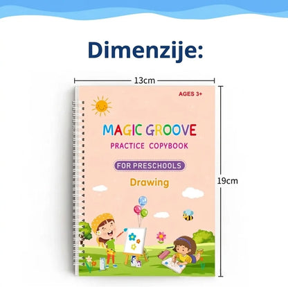 Magične vježbanke, set od 4 magične vježbanke za djecu